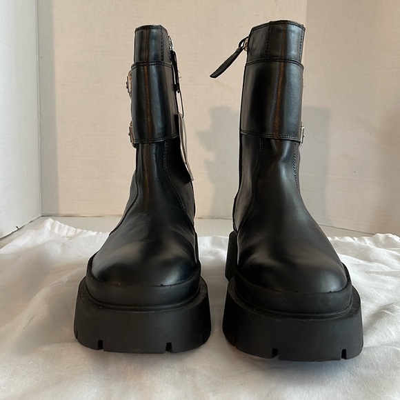 NEW Buckled Leather Ankle Boots - Picture 11 of 16